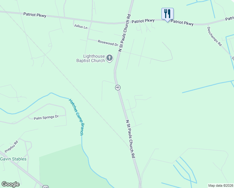 map of restaurants, bars, coffee shops, grocery stores, and more near 995 North Street Pauls Church Road in Sumter