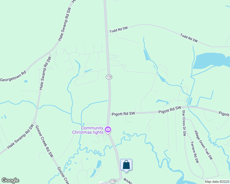 map of restaurants, bars, coffee shops, grocery stores, and more near 1083 Bricklanding Road Southwest in Shallotte