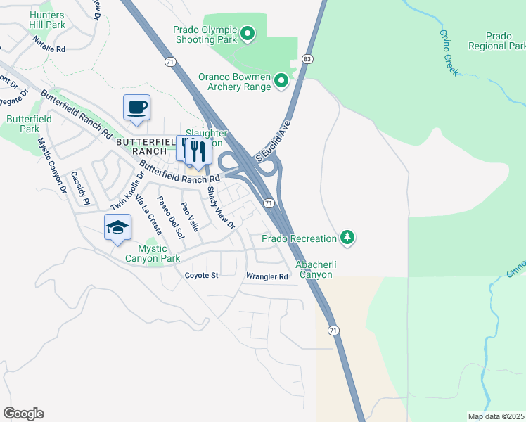 map of restaurants, bars, coffee shops, grocery stores, and more near 17883 Graystone Avenue in Chino Hills