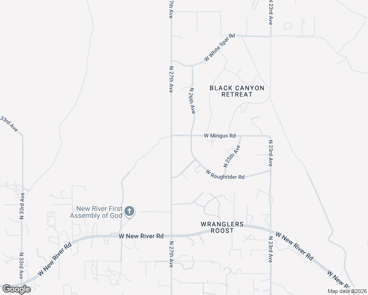 map of restaurants, bars, coffee shops, grocery stores, and more near 48822 North Roughrider Road in Phoenix