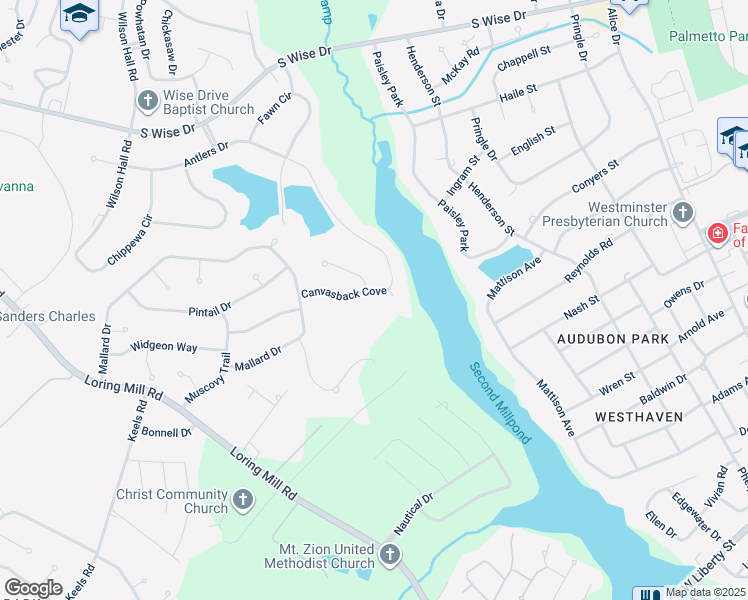 map of restaurants, bars, coffee shops, grocery stores, and more near 545 Canvasback Cove in Sumter