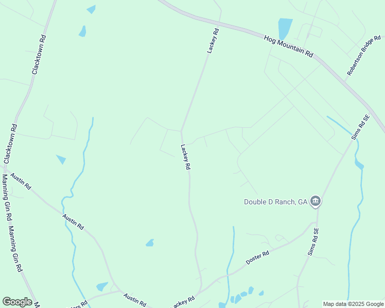 map of restaurants, bars, coffee shops, grocery stores, and more near 1224 Lackey Road in Winder