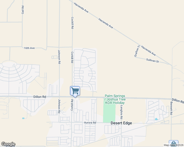 map of restaurants, bars, coffee shops, grocery stores, and more near Via Dos Caminos in Desert Edge