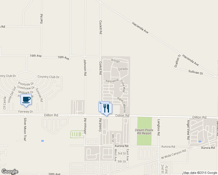 map of restaurants, bars, coffee shops, grocery stores, and more near Sierra Madre in Lake Elsinore