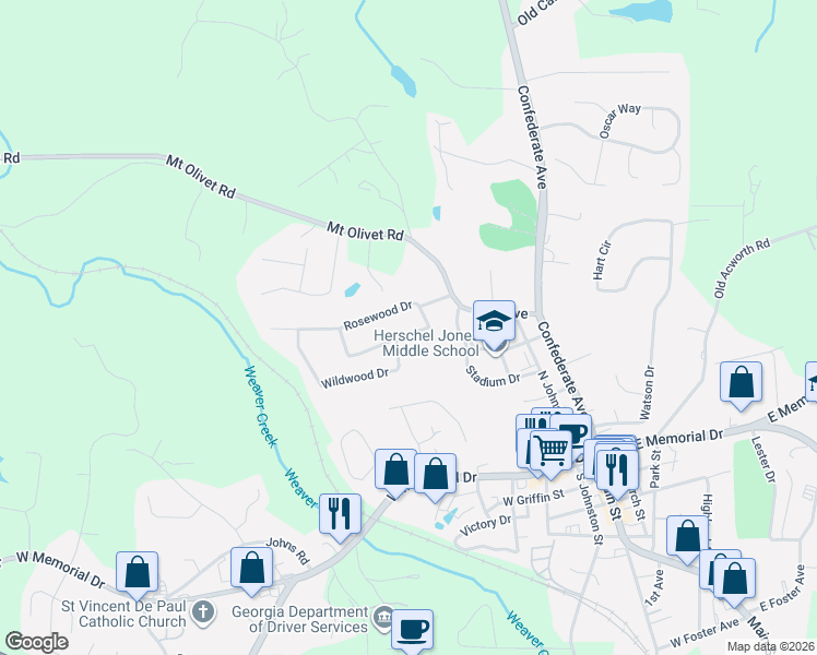 map of restaurants, bars, coffee shops, grocery stores, and more near 208 Briarwood Drive in Dallas
