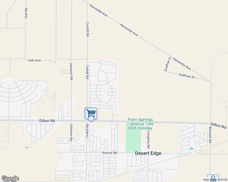 map of restaurants, bars, coffee shops, grocery stores, and more near Vía Dos Caminos in Lake Elsinore