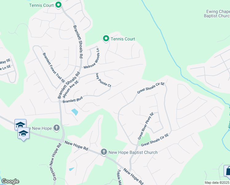 map of restaurants, bars, coffee shops, grocery stores, and more near 1268 Side Step Trace in Lawrenceville