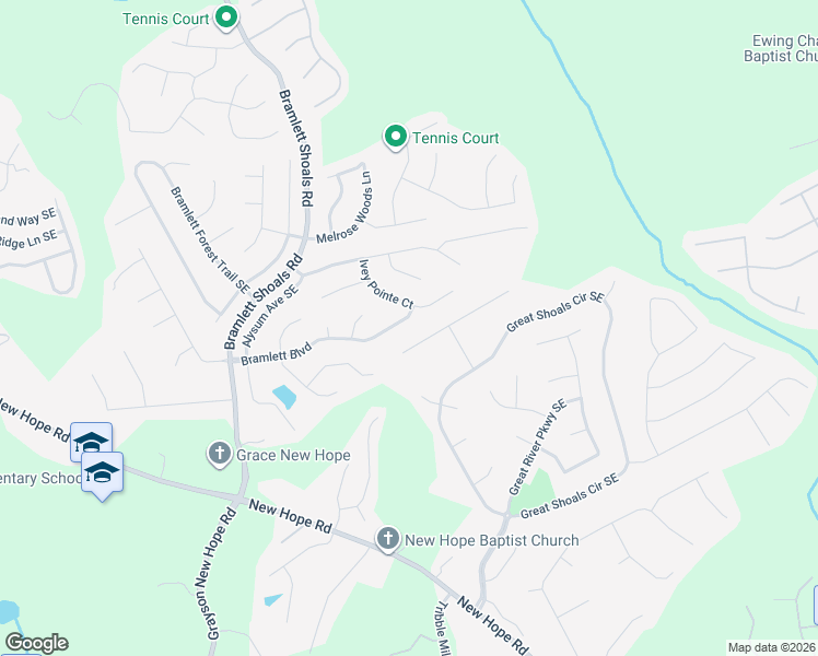 map of restaurants, bars, coffee shops, grocery stores, and more near 1238 Side Step Trace in Lawrenceville