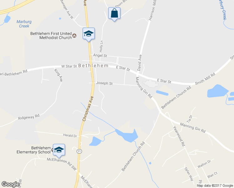 map of restaurants, bars, coffee shops, grocery stores, and more near 59 Joseph Street in Bethlehem