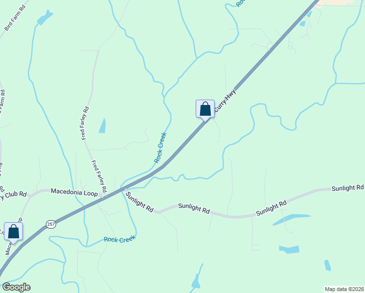 map of restaurants, bars, coffee shops, grocery stores, and more near Curry Highway in Jasper