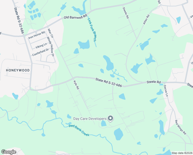 map of restaurants, bars, coffee shops, grocery stores, and more near 170-180 Happy Ridge Drive in West Columbia