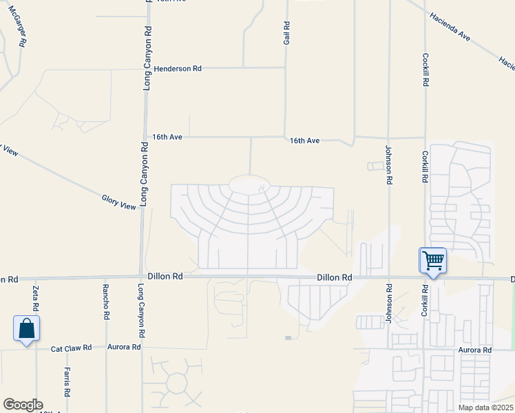 map of restaurants, bars, coffee shops, grocery stores, and more near 69421 Poolside Drive in Desert Hot Springs