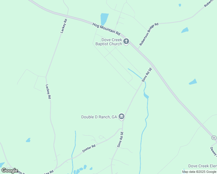 map of restaurants, bars, coffee shops, grocery stores, and more near 1383 Sims Road Southeast in Winder