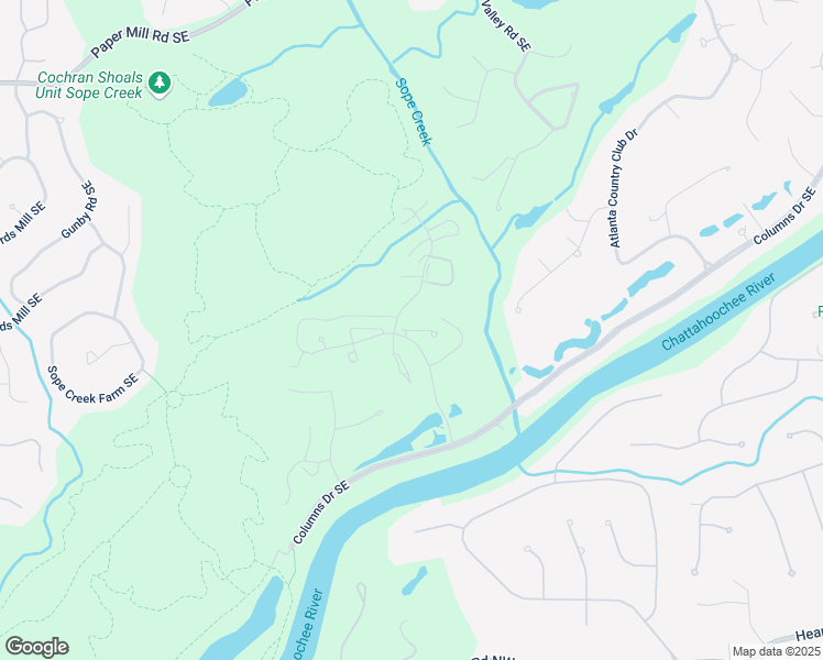 map of restaurants, bars, coffee shops, grocery stores, and more near 5672 River Heights Crossing Southeast in Marietta