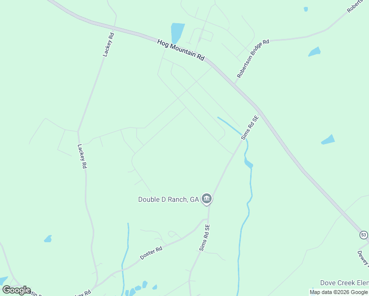 map of restaurants, bars, coffee shops, grocery stores, and more near 1379 Sims Road Southeast in Winder