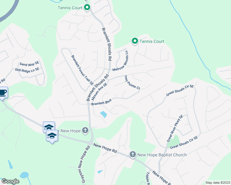 map of restaurants, bars, coffee shops, grocery stores, and more near 1639 Begonia Terrace in Lawrenceville