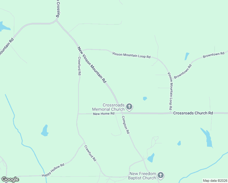 map of restaurants, bars, coffee shops, grocery stores, and more near 186 New Vinson Mountain Road in Rockmart