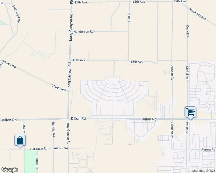 map of restaurants, bars, coffee shops, grocery stores, and more near 69360 Poolside Drive in Desert Hot Springs