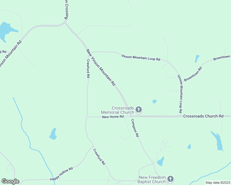 map of restaurants, bars, coffee shops, grocery stores, and more near 221 New Vinson Mountain Road in Rockmart