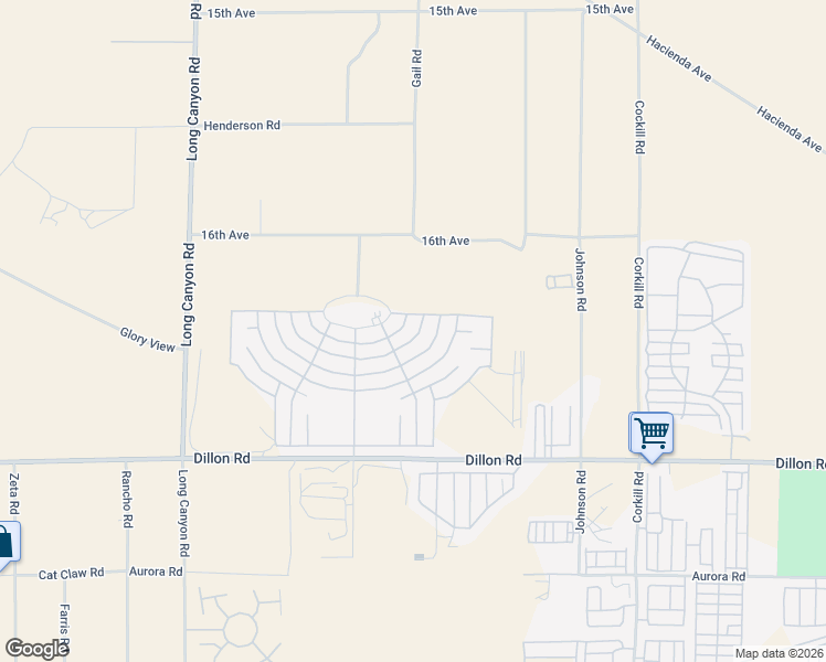 map of restaurants, bars, coffee shops, grocery stores, and more near 69548 Crestview Drive in Desert Hot Springs