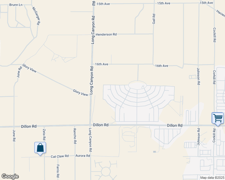 map of restaurants, bars, coffee shops, grocery stores, and more near 69250 Parkside Drive in Desert Hot Springs