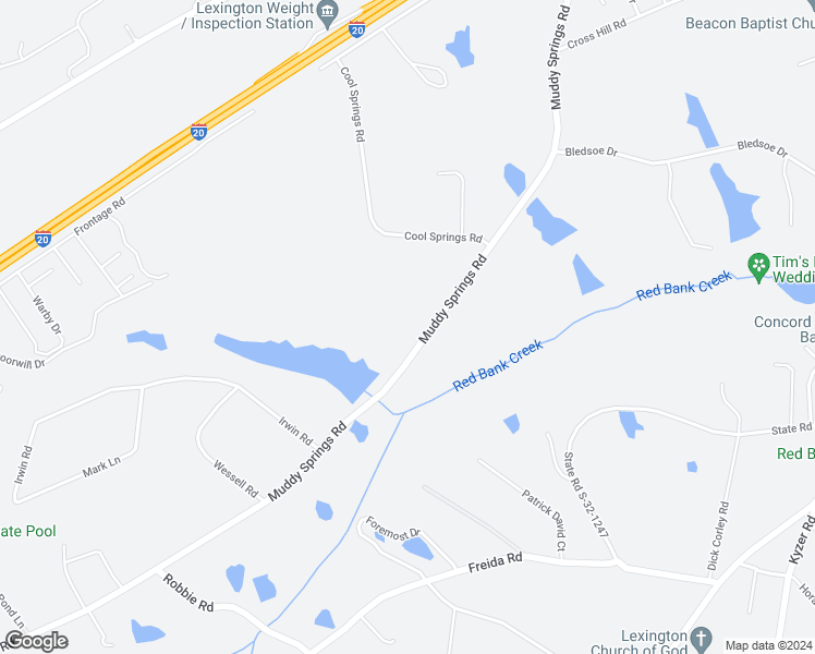 map of restaurants, bars, coffee shops, grocery stores, and more near 336 Muddy Springs Road in Lexington