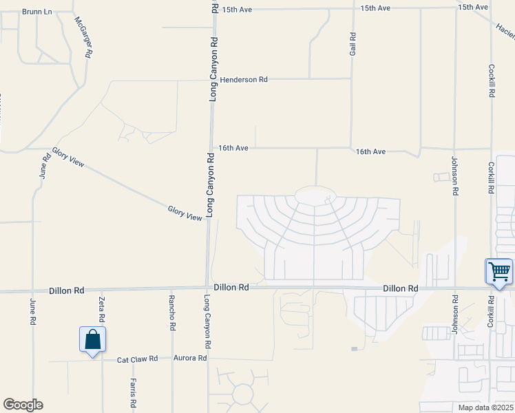 map of restaurants, bars, coffee shops, grocery stores, and more near 69250 Parkside Drive in Desert Hot Springs
