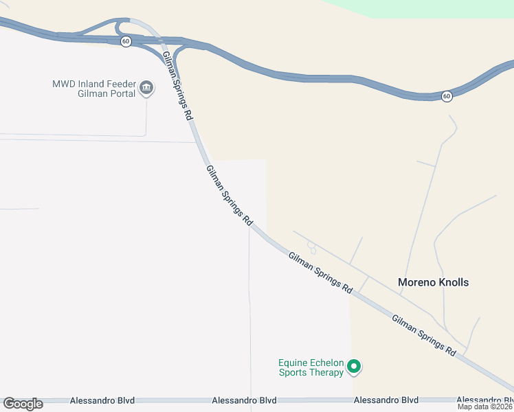map of restaurants, bars, coffee shops, grocery stores, and more near Gilman Springs Road in Moreno Valley