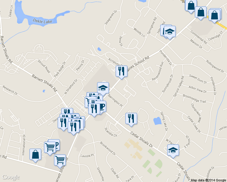 map of restaurants, bars, coffee shops, grocery stores, and more near in Athens