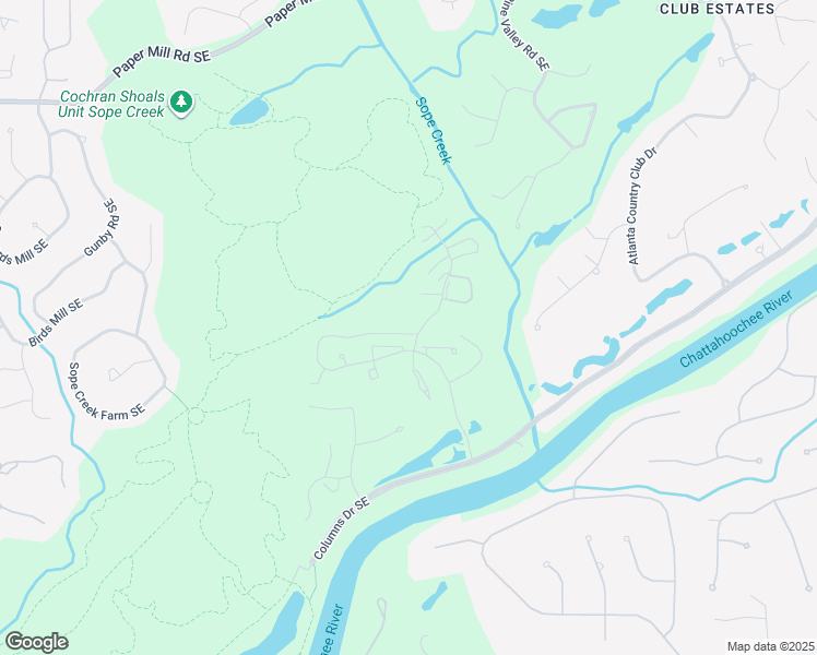 map of restaurants, bars, coffee shops, grocery stores, and more near 3321 River Heights Crossing Southeast in Marietta