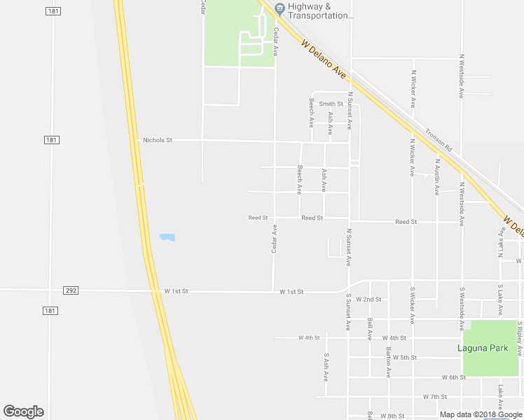 map of restaurants, bars, coffee shops, grocery stores, and more near 1701 Reed Street in Littlefield