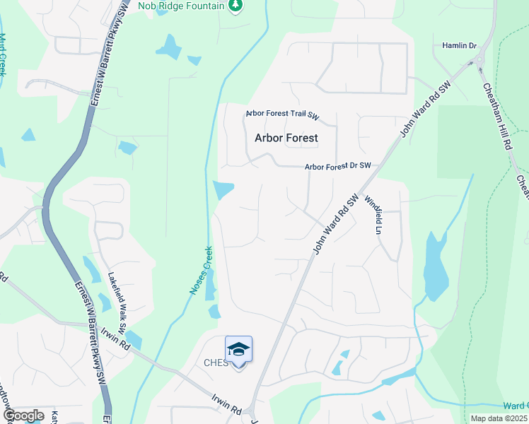 map of restaurants, bars, coffee shops, grocery stores, and more near 2281 Camden Drive Southwest in Marietta