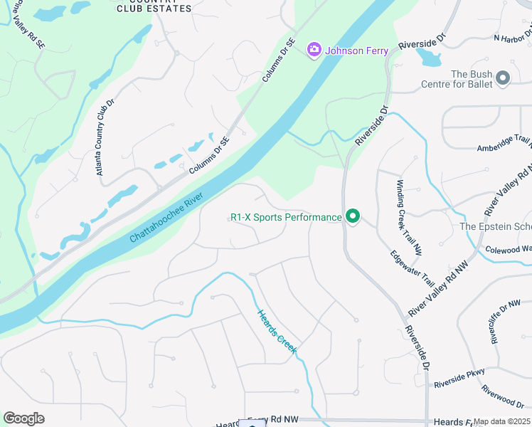 map of restaurants, bars, coffee shops, grocery stores, and more near 900 Edgewater Drive Northwest in Atlanta