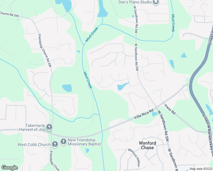 map of restaurants, bars, coffee shops, grocery stores, and more near 3016 Hallman Circle in Marietta