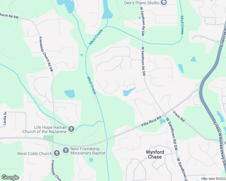 map of restaurants, bars, coffee shops, grocery stores, and more near 3016 Hallman Circle in Marietta