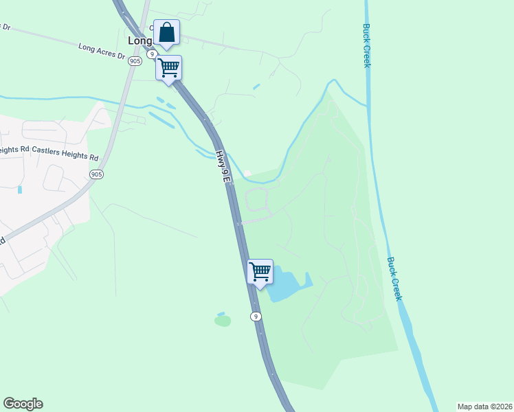 map of restaurants, bars, coffee shops, grocery stores, and more near 473 Deer Watch Circle in Longs