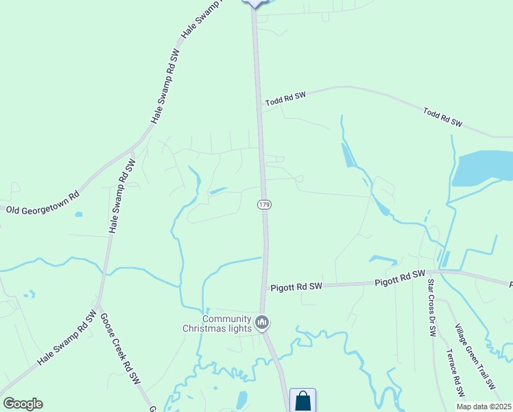 map of restaurants, bars, coffee shops, grocery stores, and more near 1028 Bricklanding Road Southwest in Shallotte