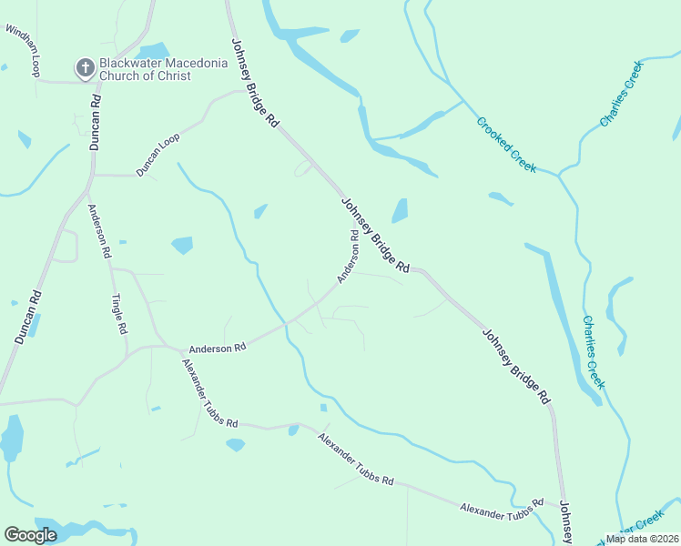 map of restaurants, bars, coffee shops, grocery stores, and more near Anderson Road in Jasper