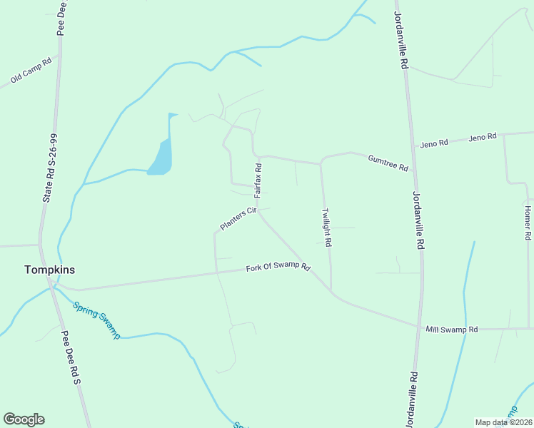 map of restaurants, bars, coffee shops, grocery stores, and more near 637 Planters Circle in Galivants Ferry