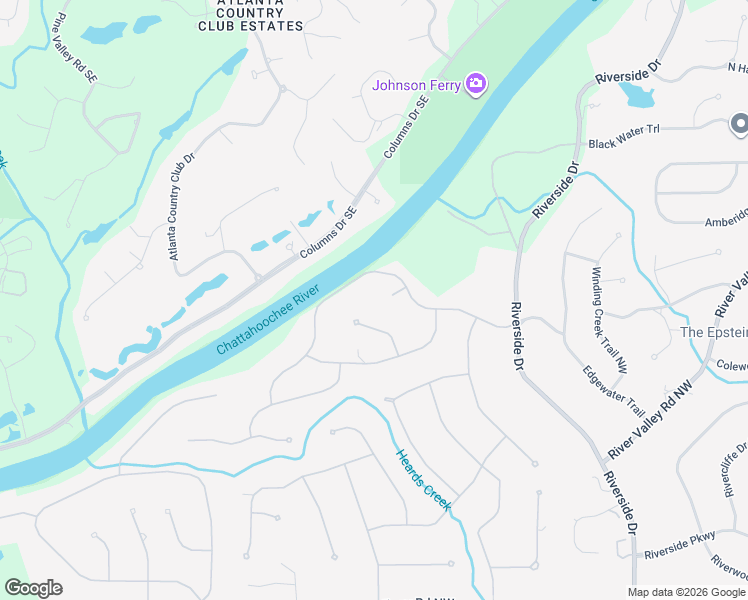map of restaurants, bars, coffee shops, grocery stores, and more near 940 Edgewater Court in Atlanta