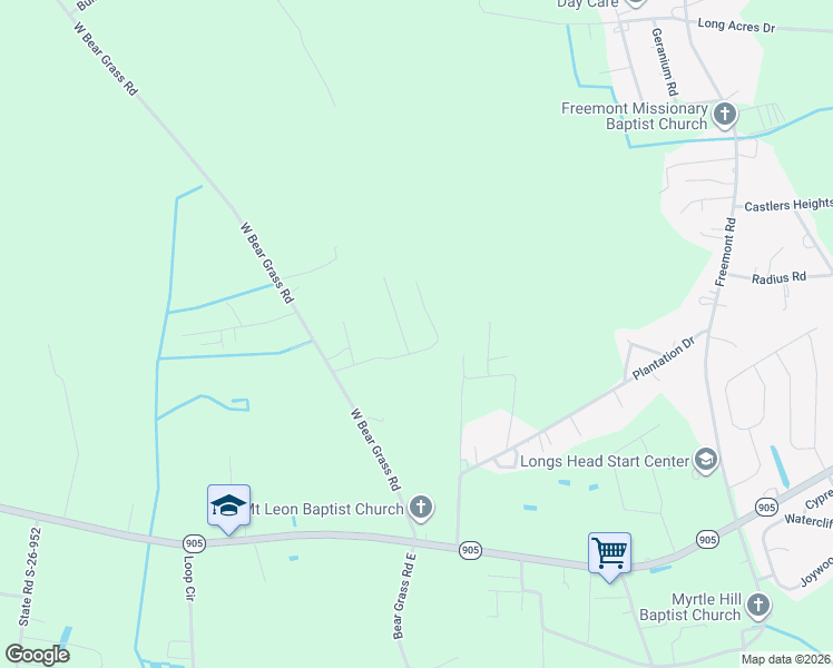 map of restaurants, bars, coffee shops, grocery stores, and more near 308 Saint Ives Road in Longs