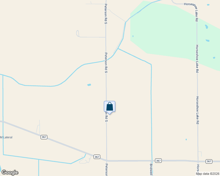 map of restaurants, bars, coffee shops, grocery stores, and more near 1601 Peterson Road South in Iowa Park