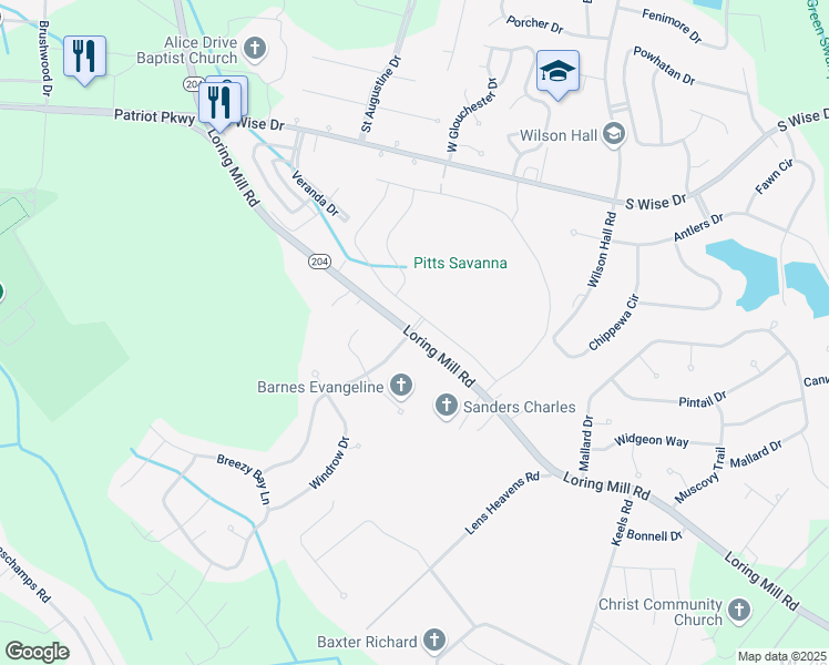 map of restaurants, bars, coffee shops, grocery stores, and more near 580 Curlew Circle in Sumter