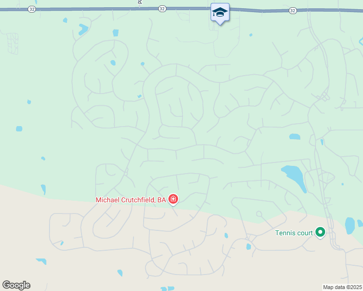map of restaurants, bars, coffee shops, grocery stores, and more near 221 Arrowhead Drive in Burneyville