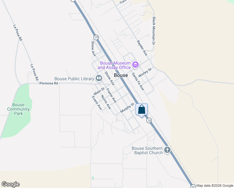 map of restaurants, bars, coffee shops, grocery stores, and more near 43920-43934 Greenwood Street in Bouse