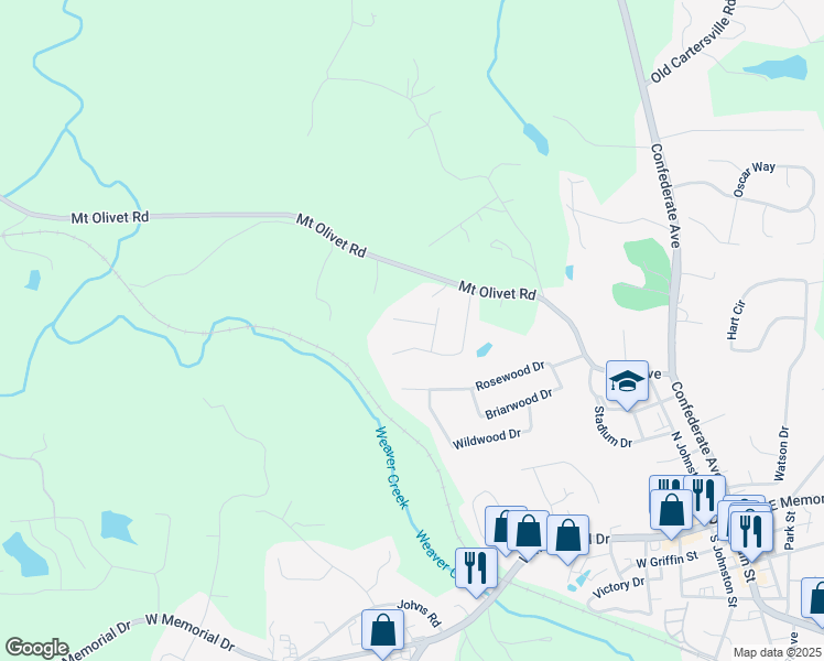 map of restaurants, bars, coffee shops, grocery stores, and more near 305 Westwood Court in Dallas