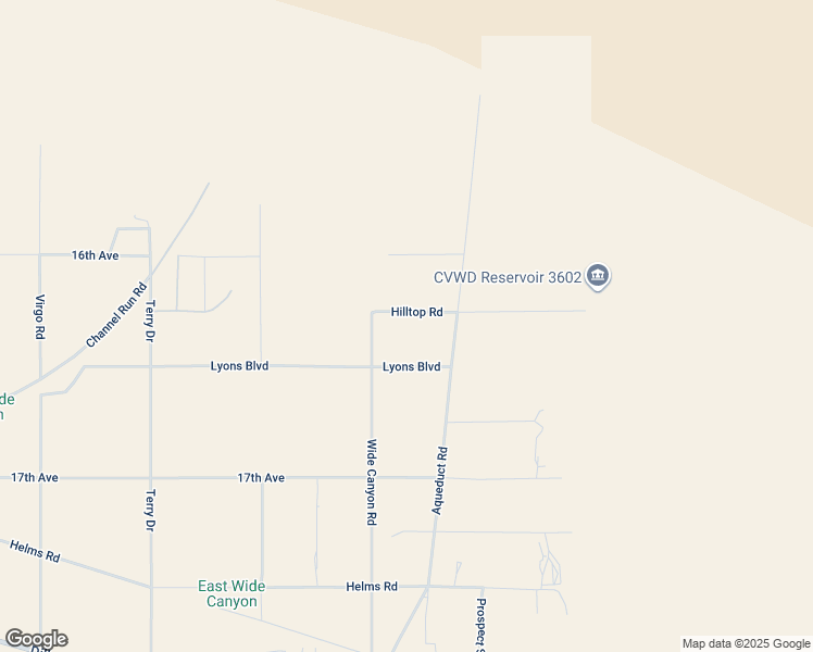 map of restaurants, bars, coffee shops, grocery stores, and more near 73199 Hilltop Road in Desert Hot Springs