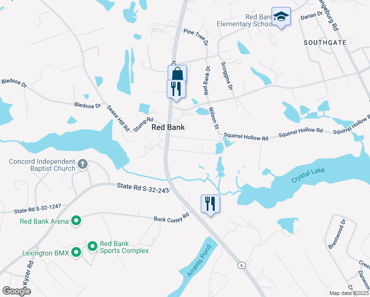map of restaurants, bars, coffee shops, grocery stores, and more near 121 Wilson Street in Lexington