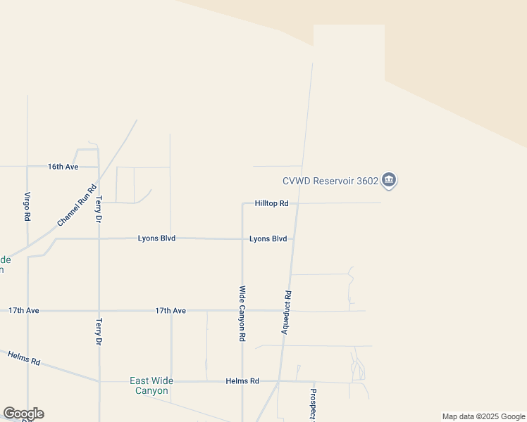 map of restaurants, bars, coffee shops, grocery stores, and more near 73199 Hilltop Road in Desert Hot Springs