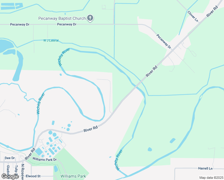 map of restaurants, bars, coffee shops, grocery stores, and more near 1101 River Lane in Wichita Falls